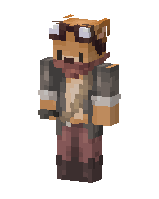 Aviator Fox Minecraft skin