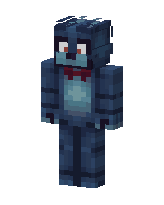 Withered Bonnie skin, 3D preview