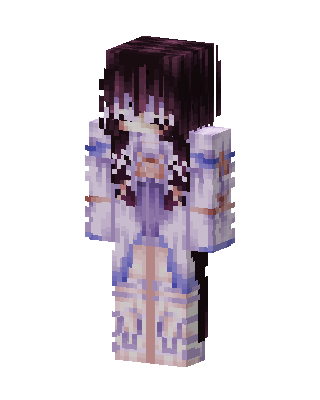 White Anime Girl Minecraft skin