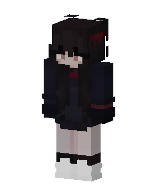Crimson Hoodie skin, 3D preview
