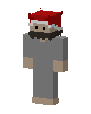 Santa Hat Gray Minecraft skin