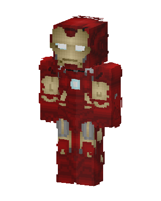 Iron Man skin, 3D preview