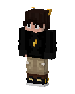 Black Horned Player Boy skin, 3D preview