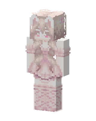 Pink Bunny Girl Minecraft skin