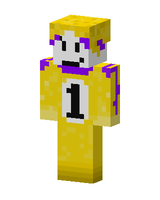 Golden Number One skin, 3D preview