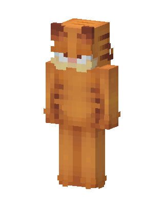 Garfield skin, 3D preview