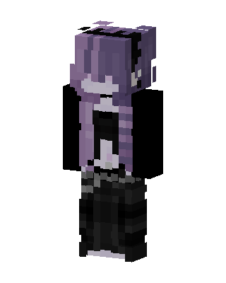 Lavender Goth Minecraft skin