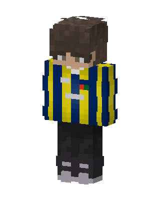 Striped Jersey Fan skin, 3D preview