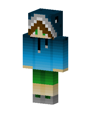 Shark Hoodie Minecraft skin