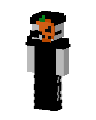 Pumpkin Skeleton Minecraft skin