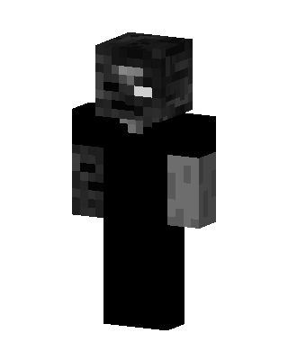 Black Villain Boy skin, 3D preview