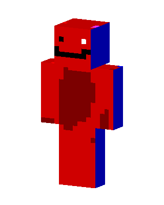 Red Smiley Guy skin, 3D preview