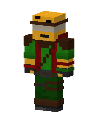Jungle Explorer skin, 3D preview