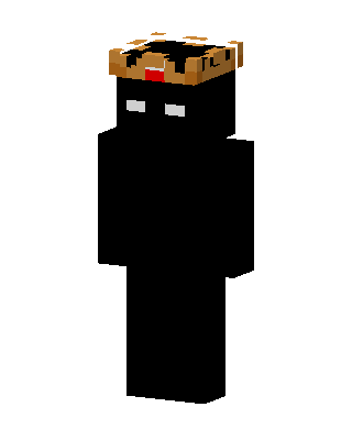 Crowned Enderman skin, 3D preview