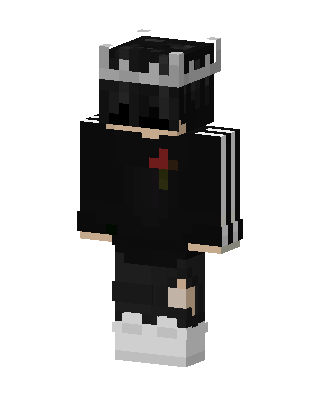 Crowned Rose Hoodie skin, 3D preview