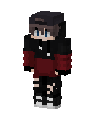 Black Emo Boy Minecraft goth skin