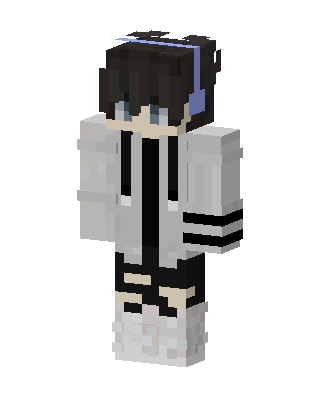 Headphone Hoodie Boy skin, 3D preview