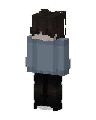 Cozy Sweater Boy skin, 3D preview