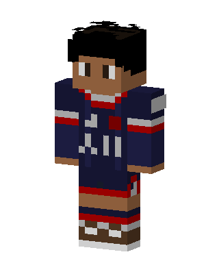 Navy Streetwear Boy skin, 3D preview
