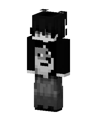 Monochrome Hoodie skin, 3D preview