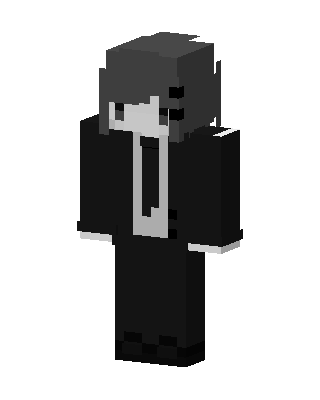 Monochrome Suit skin, 3D preview
