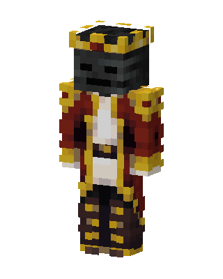 Wither Skeleton King skin, 3D preview