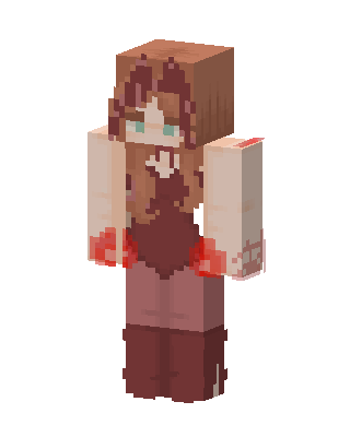Brown Anime Girl Minecraft skin