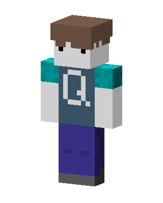 Letter Q Tee skin, 3D preview