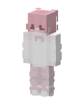Pink Cozy Bunny skin, 3D preview