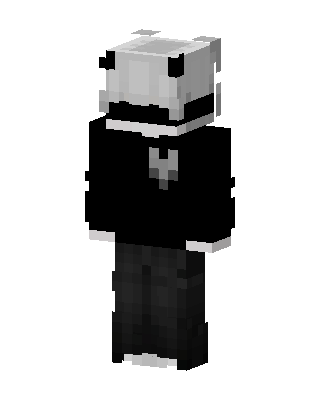 Monochrome Hoodie skin, 3D preview