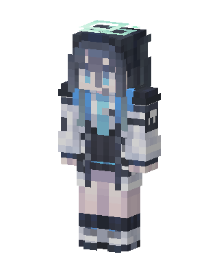 White Student Girl Minecraft skin