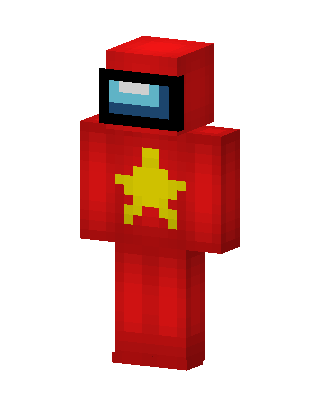Red Masked Hero skin, 3D preview