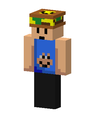 Burger Hat skin, 3D preview