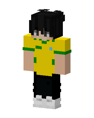 Brazil Jersey Boy skin, 3D preview