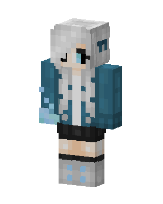 Frost Hoodie Girl skin, 3D preview