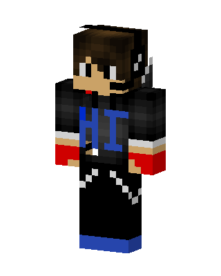 Black Gamer Boy skin, 3D preview