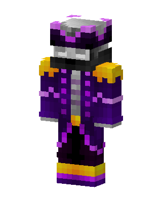 Purple Villain Boy skin, 3D preview