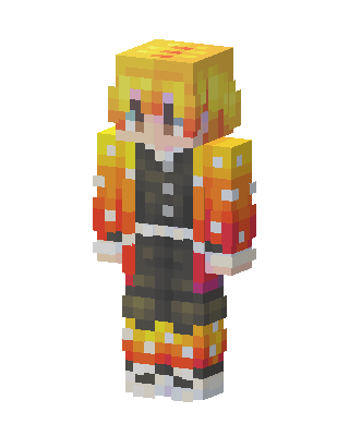 Zenitsu Agatsuma skin, 3D preview