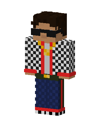 Checkered Drip Minecraft skin