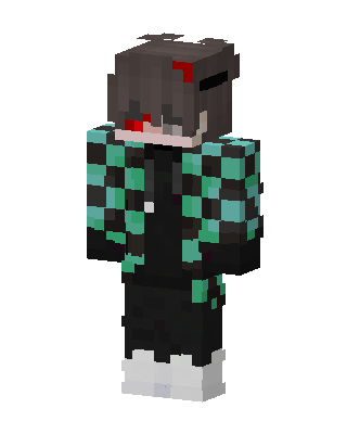 Tanjiro Kamado skin, 3D preview