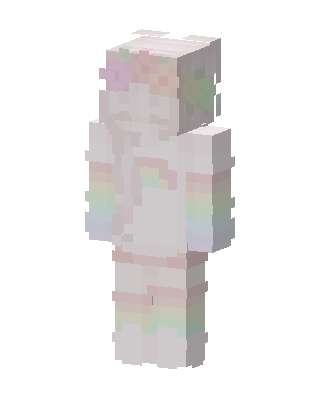 White Cutie Girl skin, 3D preview