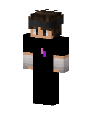 Shadow Hoodie Boy skin, 3D preview