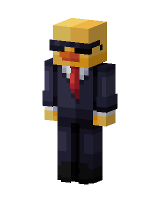 Duck In Suit skin, 3D preview