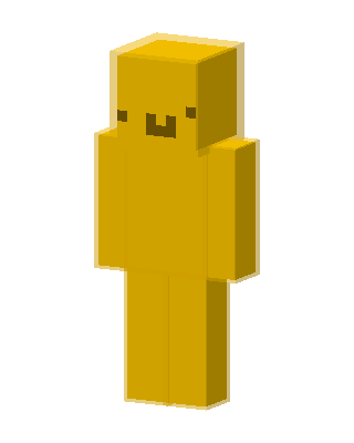 Yellow Blob skin, 3D preview