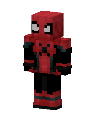 Red Gamer Boy skin, 3D preview