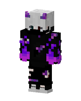Amethyst Hoodie skin, 3D preview
