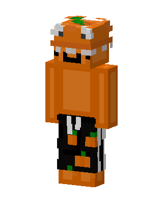 Pumpkin Boy skin, 3D preview