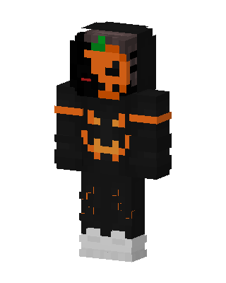Pumpkin Hoodie skin, 3D preview