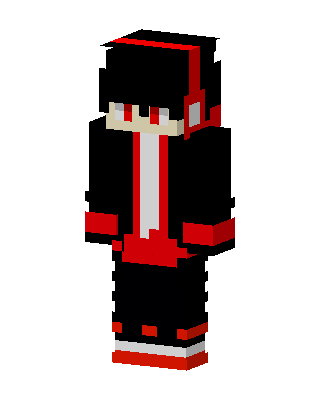 Red Hoodie Headphones skin, 3D preview