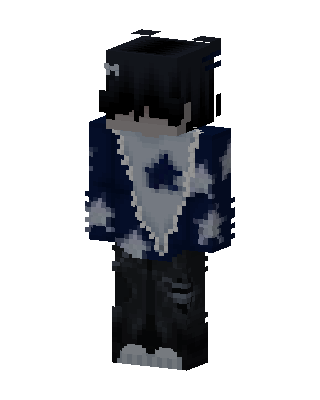 Starry Night Boy skin, 3D preview